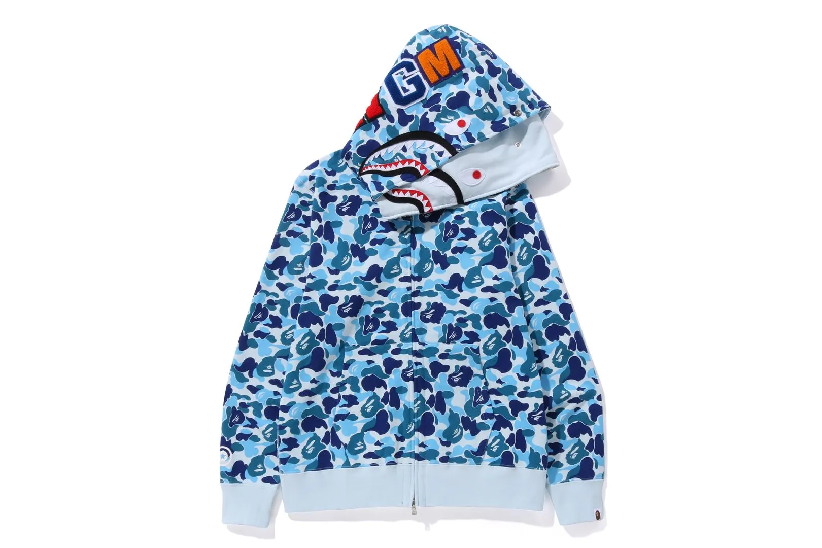 ABC CAMO DOUBLE SHARK FULL ZIP HOODIE sold by Bape product image thumbnail 2