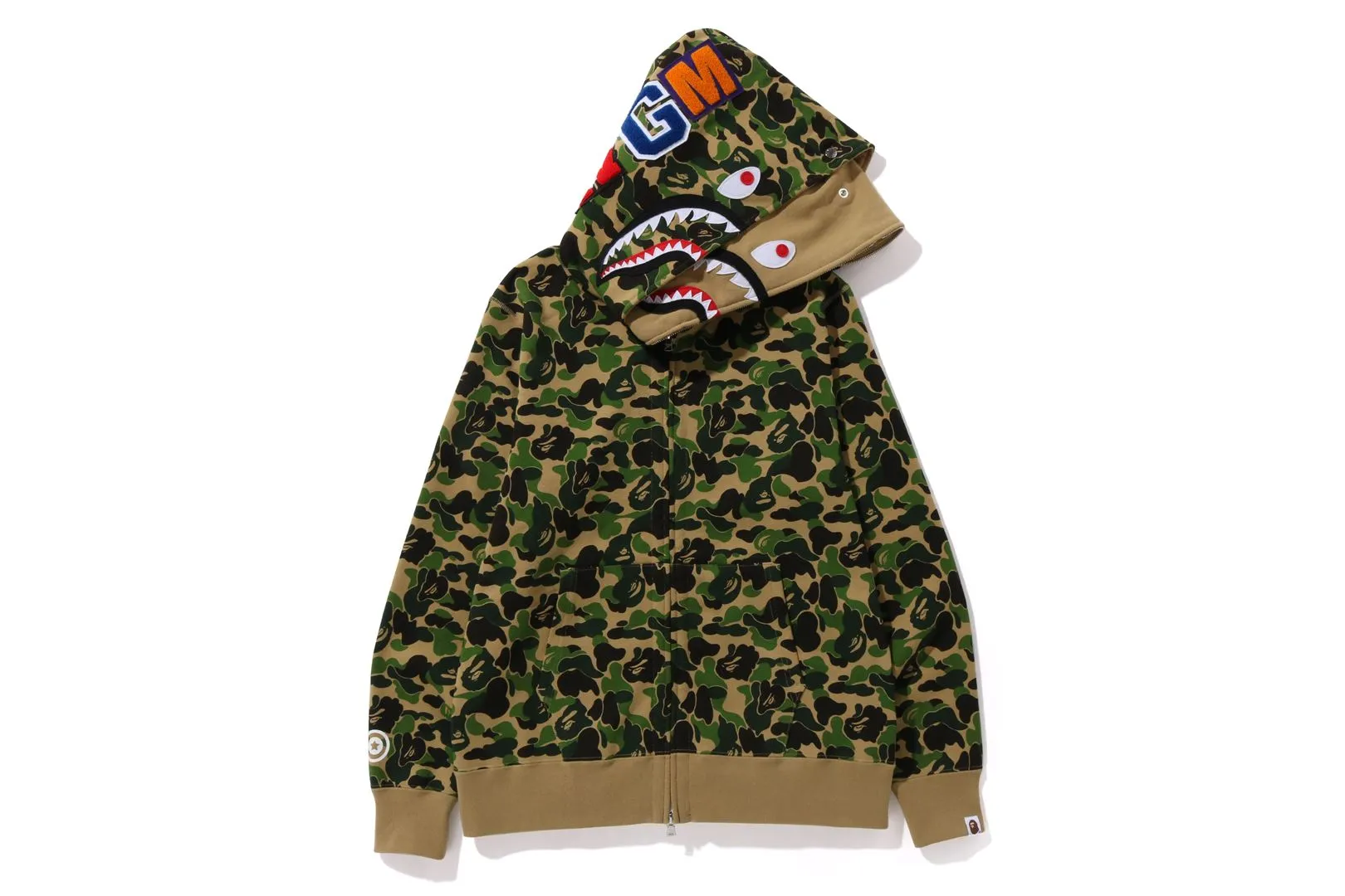ABC CAMO DOUBLE SHARK FULL ZIP HOODIE sold by Bape product image thumbnail 5