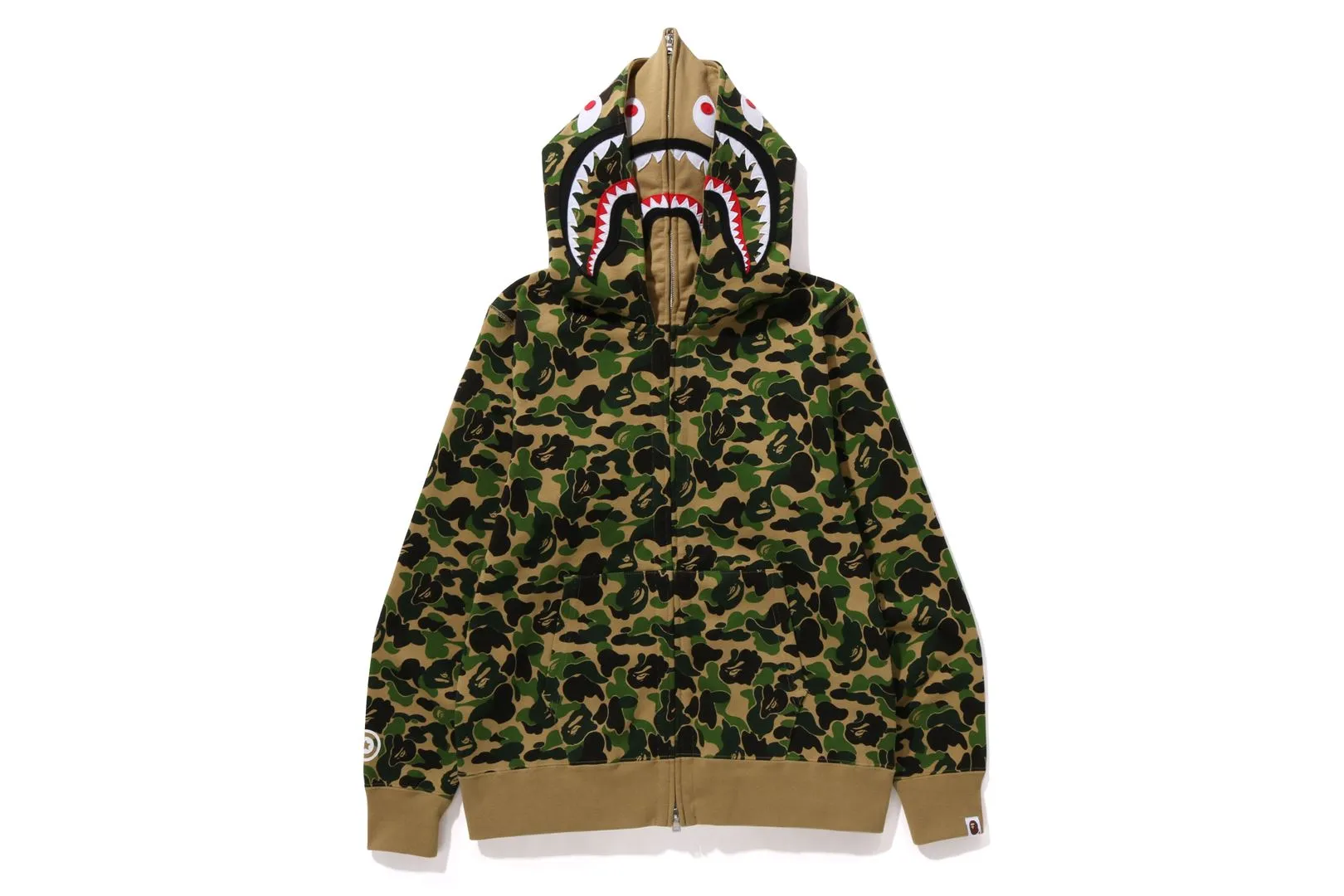 ABC CAMO DOUBLE SHARK FULL ZIP HOODIE sold by Bape product image thumbnail 4