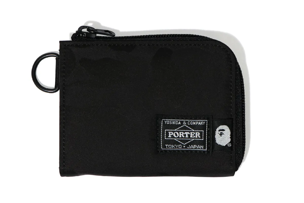 【 BAPE X PORTER 】JACQUARD CAMO MINI WALLET sold by Bape