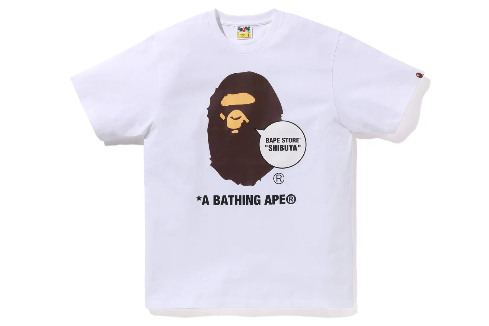 BAPE STORE SHIBUYA APE HEAD TEE sold by Bape