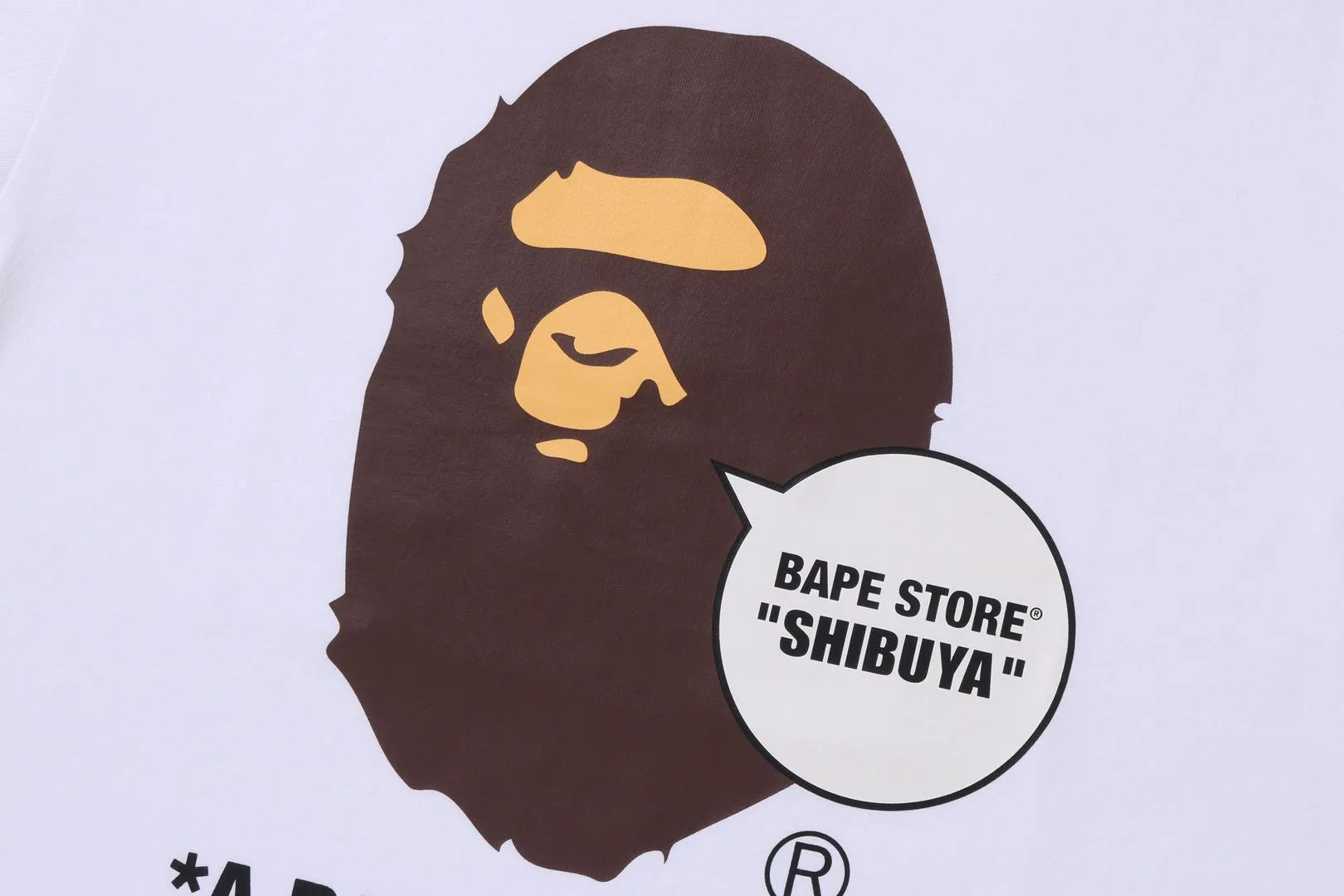 BAPE STORE SHIBUYA APE HEAD TEE sold by Bape product image thumbnail 2