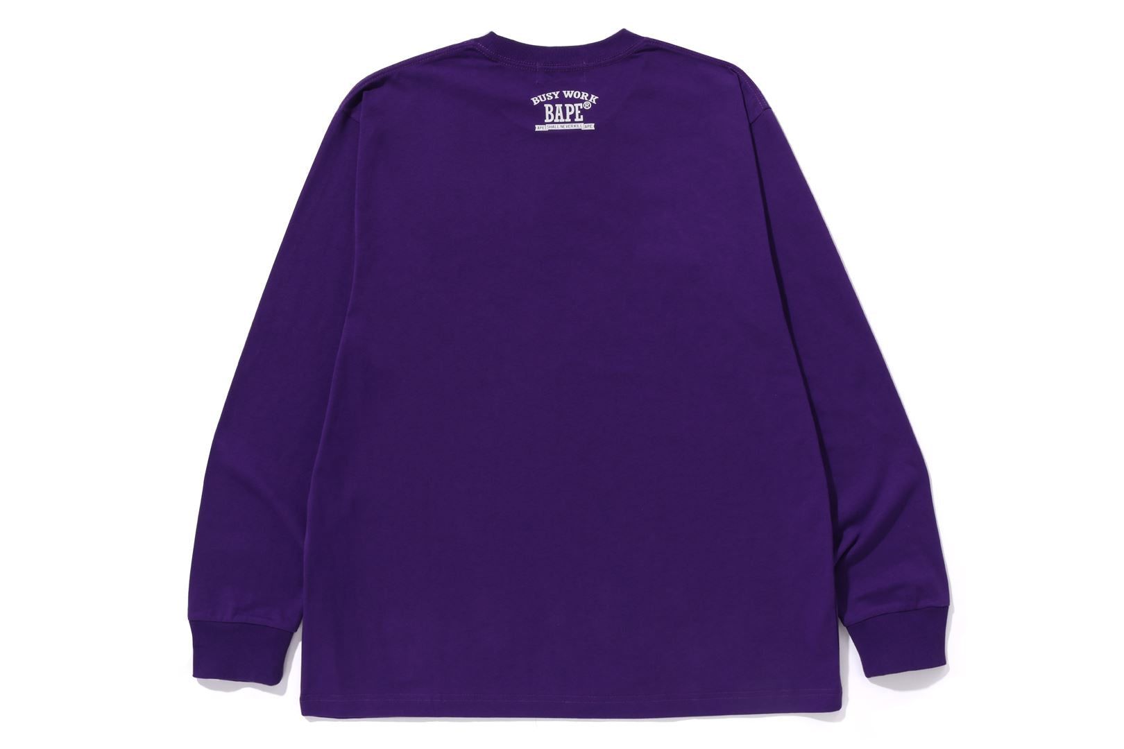 MAD FACE COLLEGE L/S TEE sold by Bape product image thumbnail 4