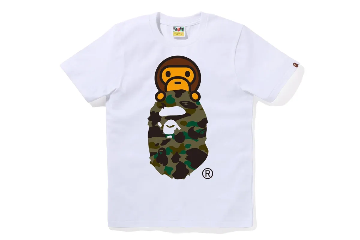 1ST CAMO MILO ON APE HEAD TEE sold by Bape