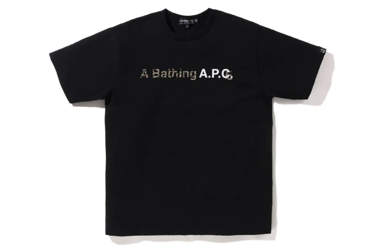【 BAPE X A.P.C. 】A BATHING APC WIDE FIT TEE sold by Bape