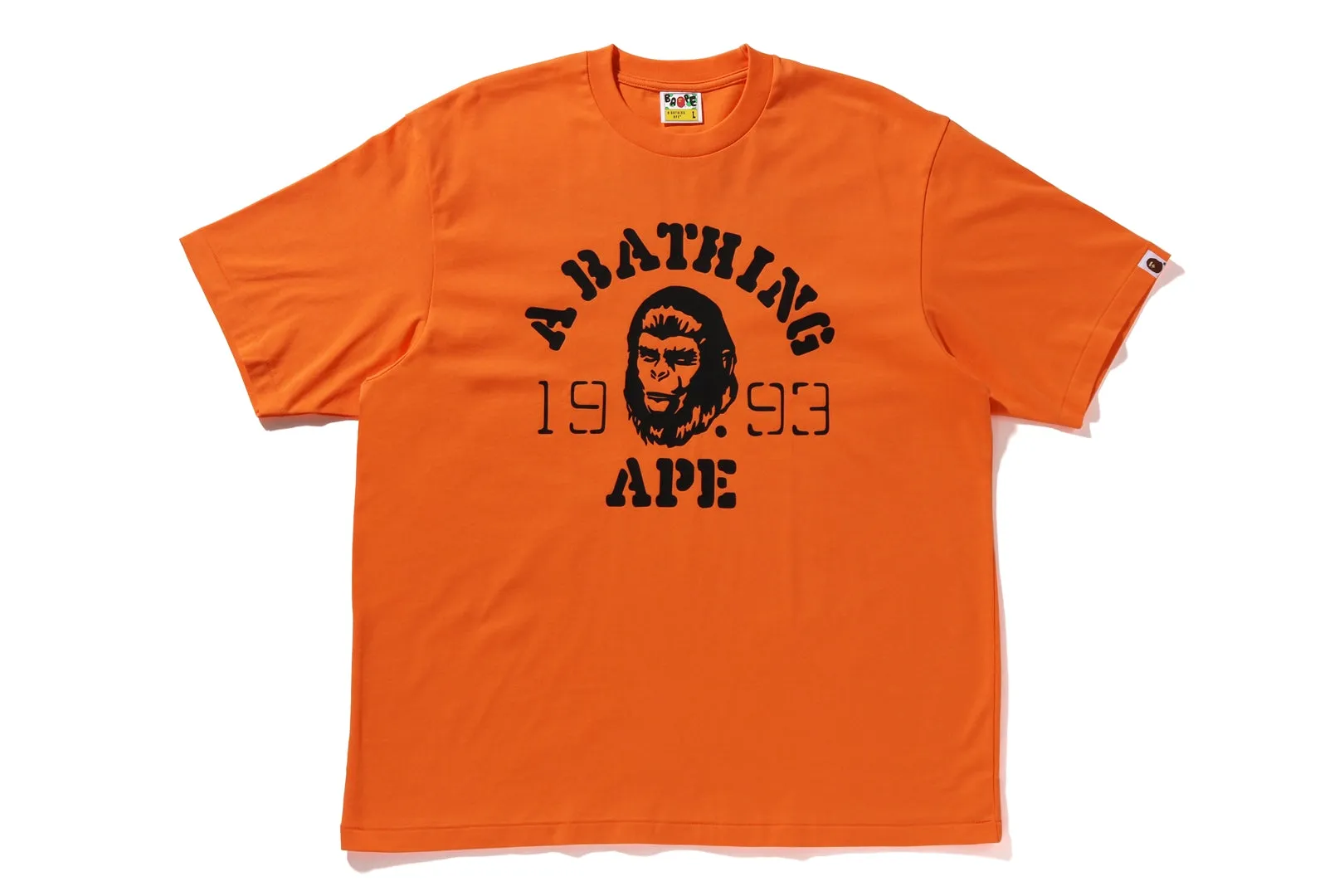 OG APE HEAD COLLEGE RELAXED FIT TEE sold by Bape