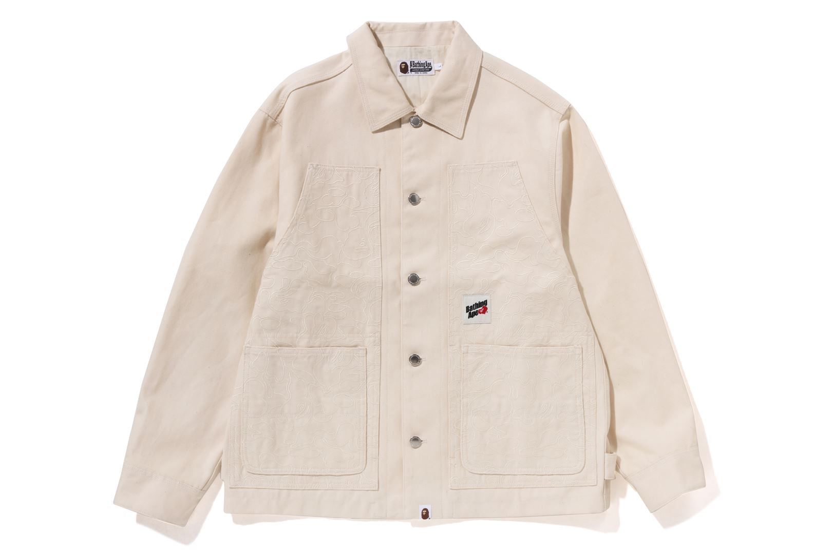 LINE CAMO PATCH WORK JACKET sold by Bape