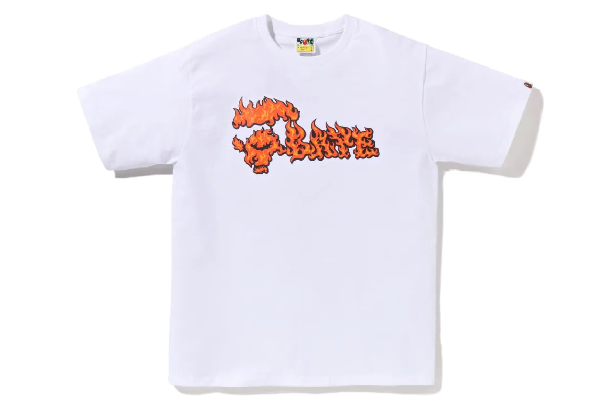 FLAME APE FACE TEE sold by Bape