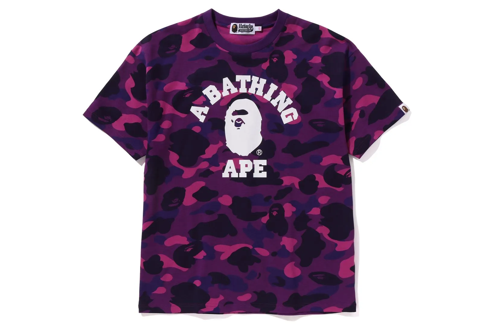COLOR CAMO COLLEGE TEE sold by Bape product image thumbnail 3