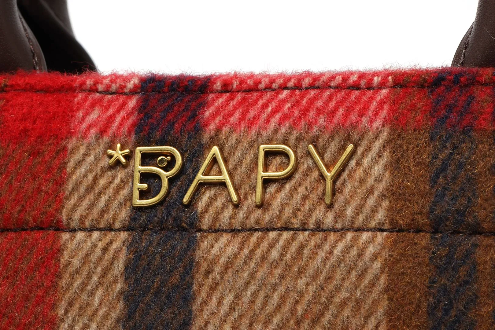 BAPY CHECKED FRINGE TOTE sold by Bape product image thumbnail 3