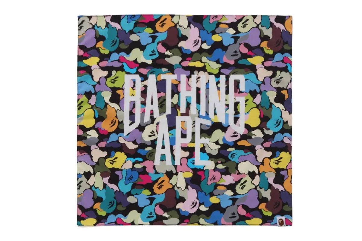 MULTI CAMO NYC LOGO BANDANA sold by Bape