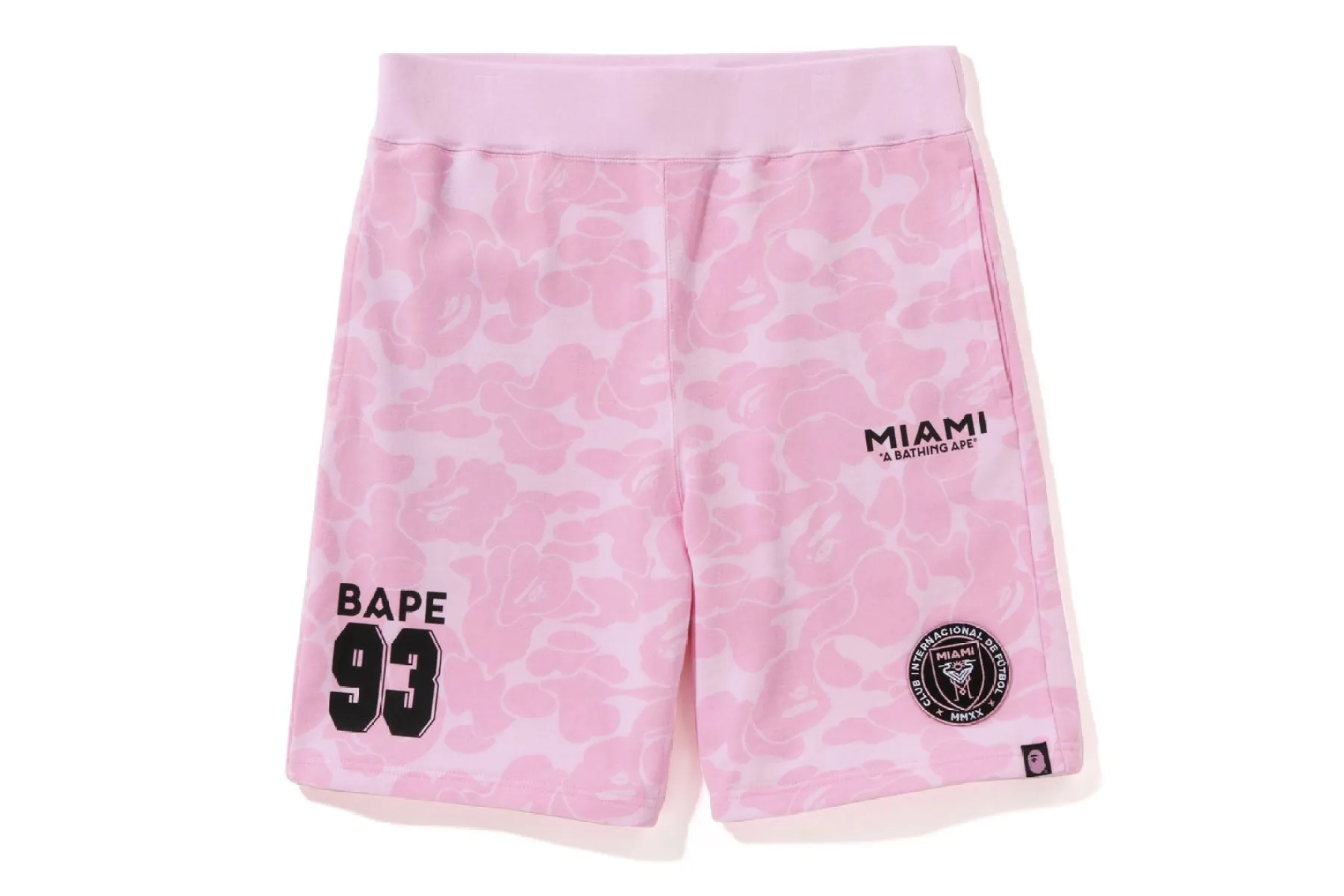 BAPE X INTER MIAMI CF 】CAMO SWEAT SHORTS | Parallel