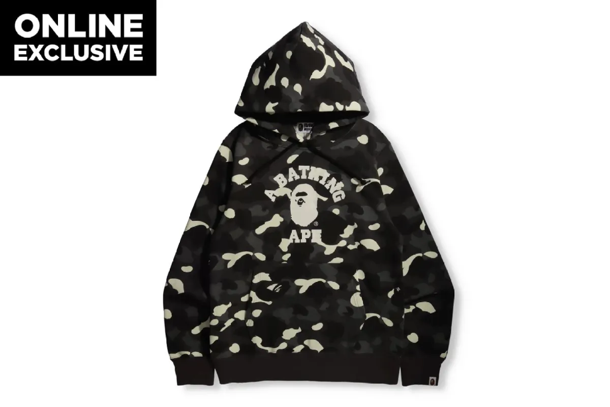 CITY CAMO COLLEGE PULLOVER HOODIE sold by Bape