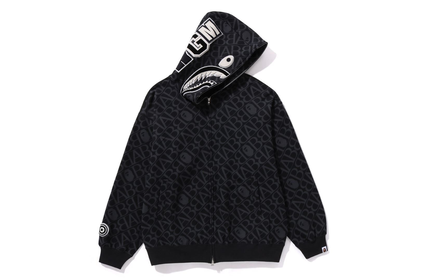 SPORT MONOGRAM SHARK HOODIE sold by Bape