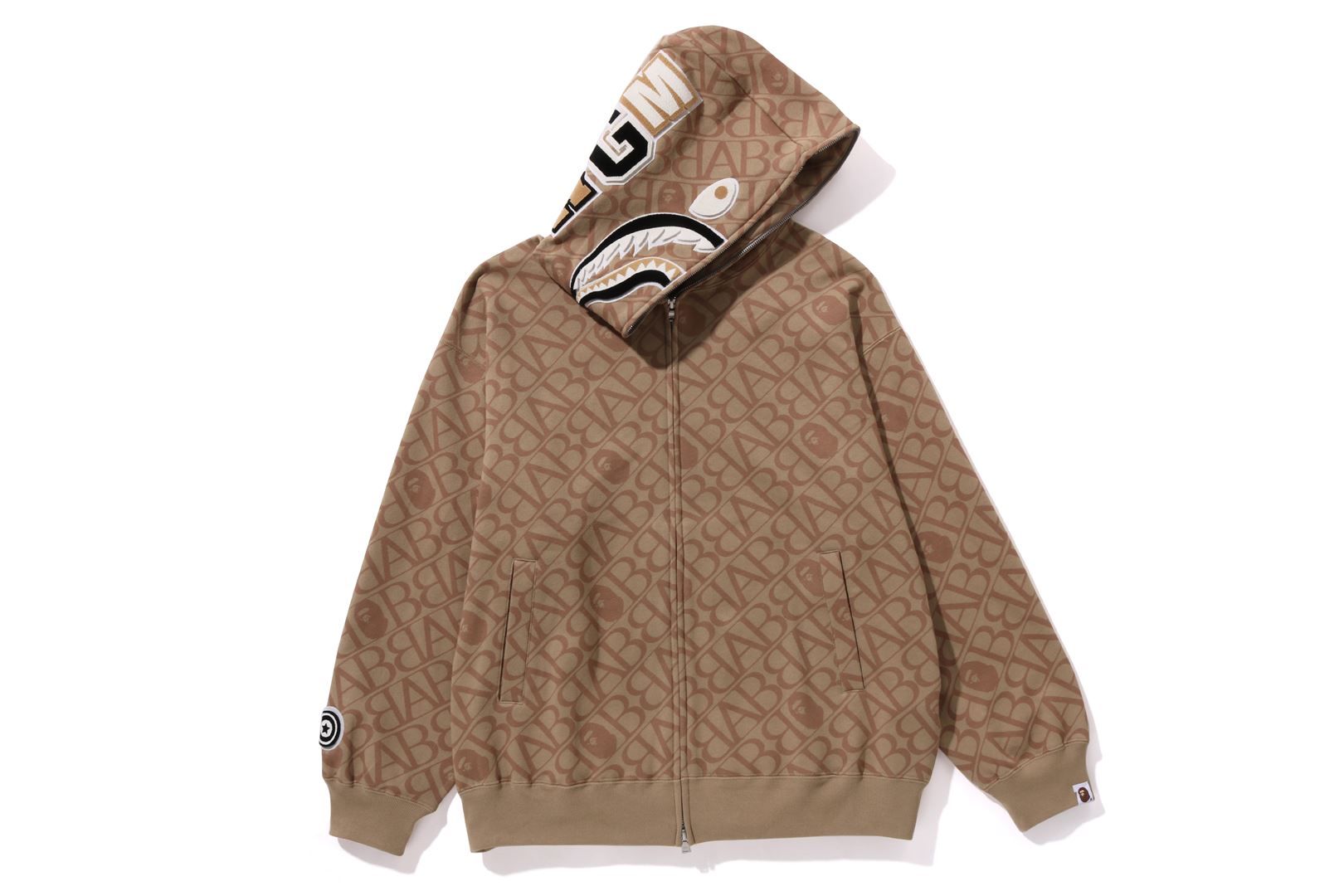 SPORT MONOGRAM SHARK HOODIE sold by Bape product image thumbnail 4
