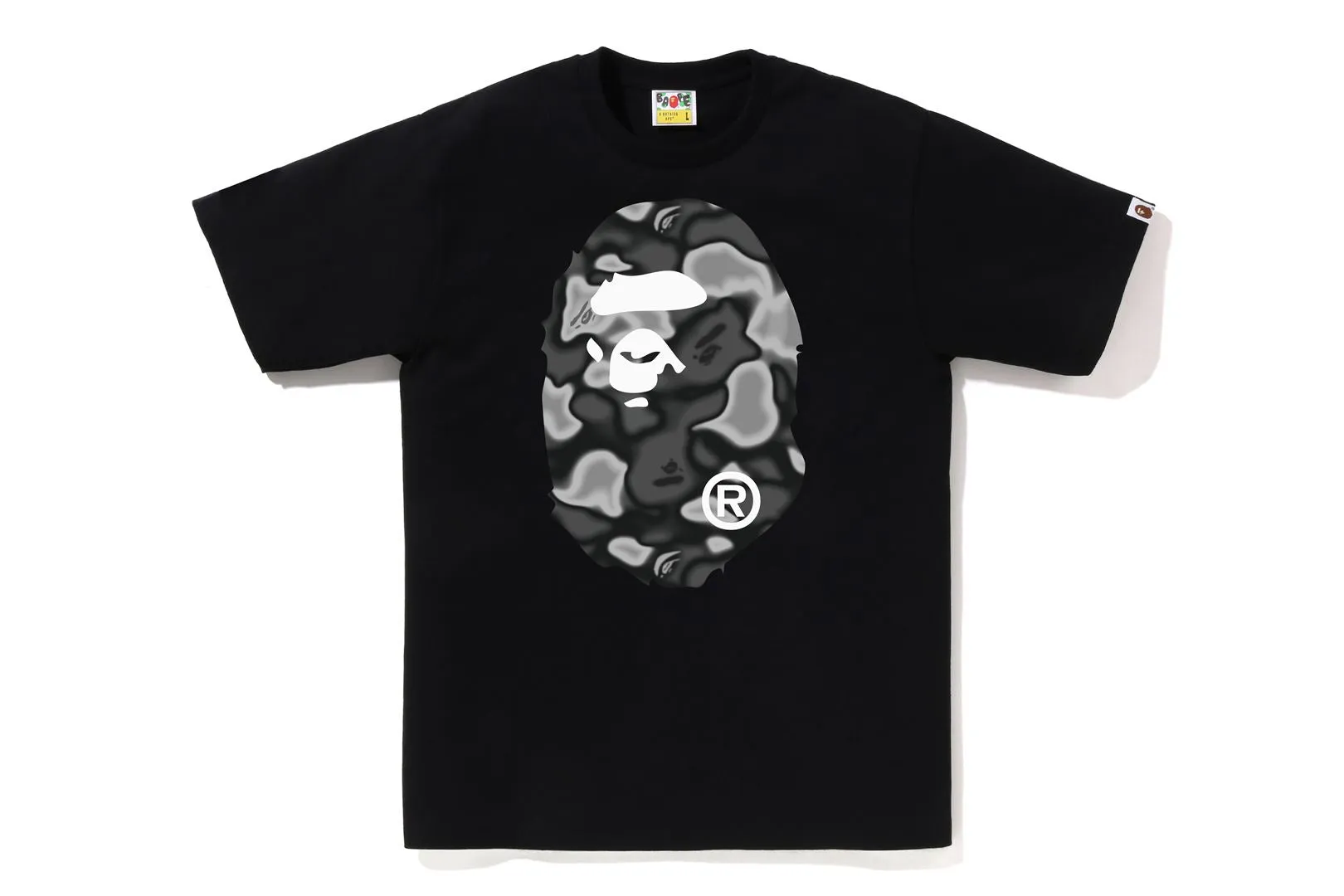 LIQUID CAMO BIG APE HEAD TEE sold by Bape