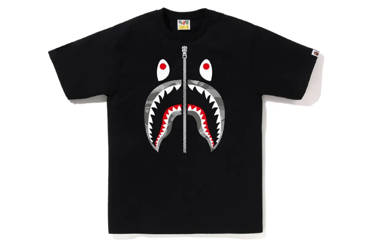 HONEYCOMB CAMO SHARK TEE sold by Bape