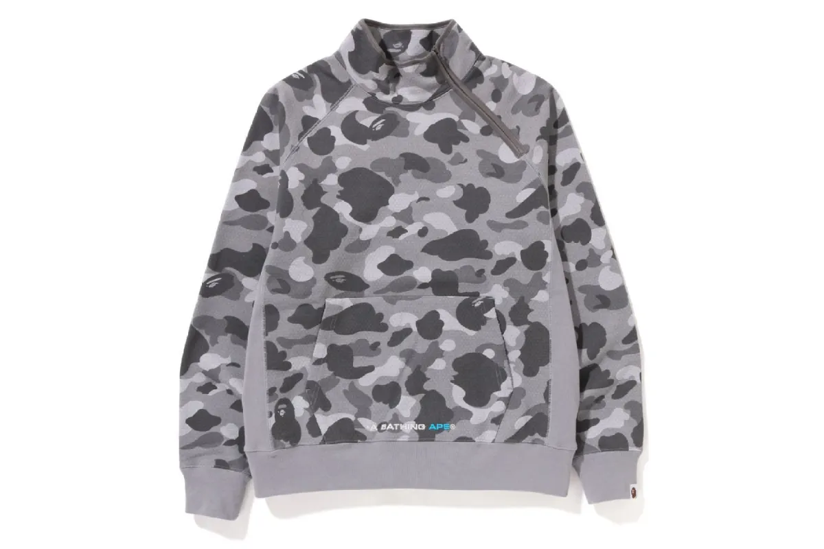 HONEYCOMB CAMO SIDE ZIP CREWNECK sold by Bape
