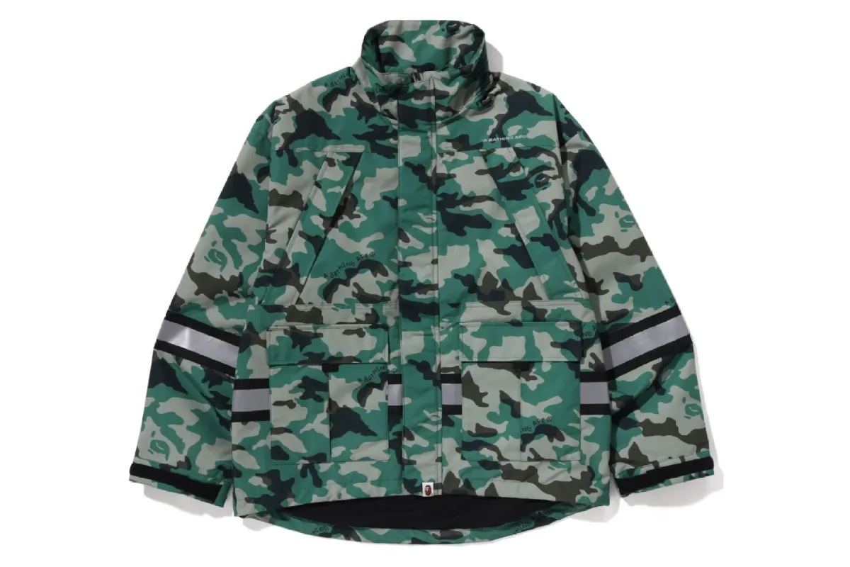 WOODLAND CAMO RELAXED FIT SAFETY JACKET made by Bape