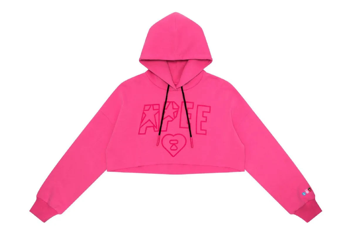 APEE LOGO CROPPED HOODY made by Bape