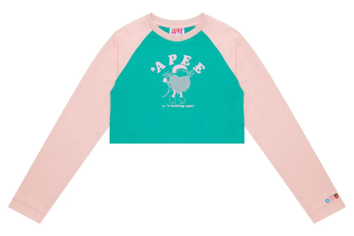 GRAPHIC LONG SLEEVE RAGLAN TEE sold by Bape