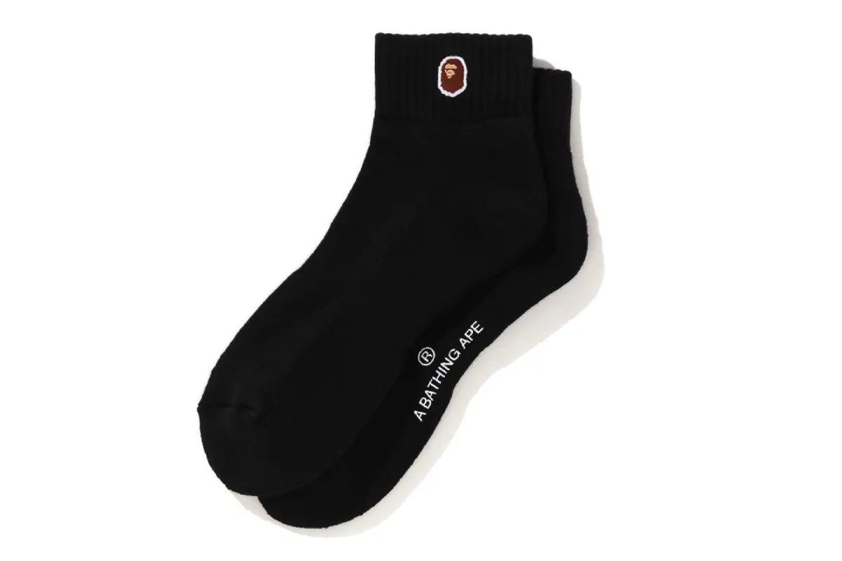 APE HEAD ONE POINT ANKLE SOCKS sold by Bape