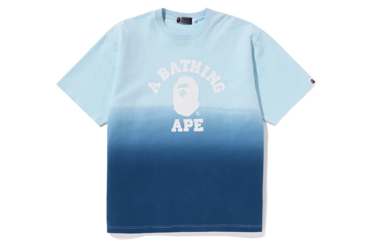 COLLEGE GRADATION RELAXED FIT TEE sold by Bape