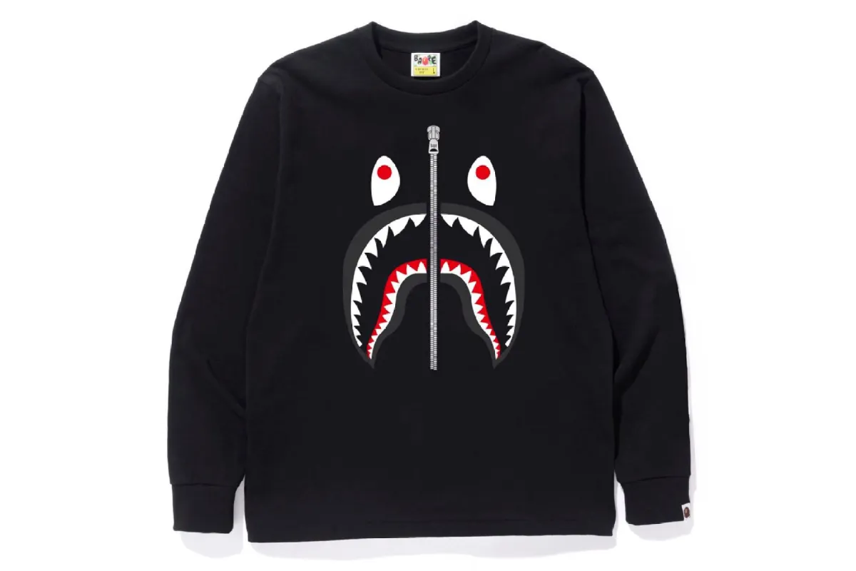 SHARK L/S TEE sold by Bape
