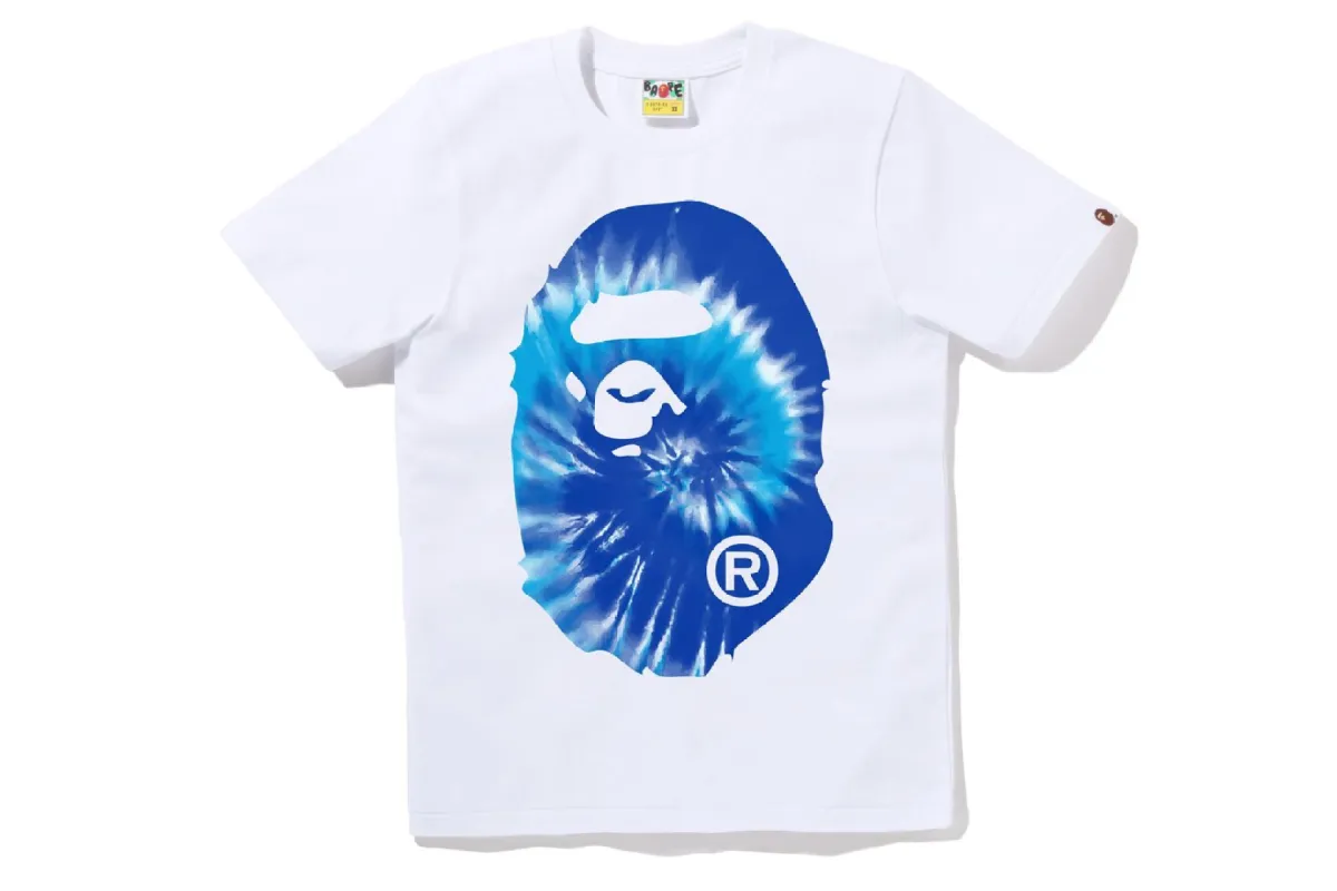 TIE DYE BIG APE HEAD TEE sold by Bape