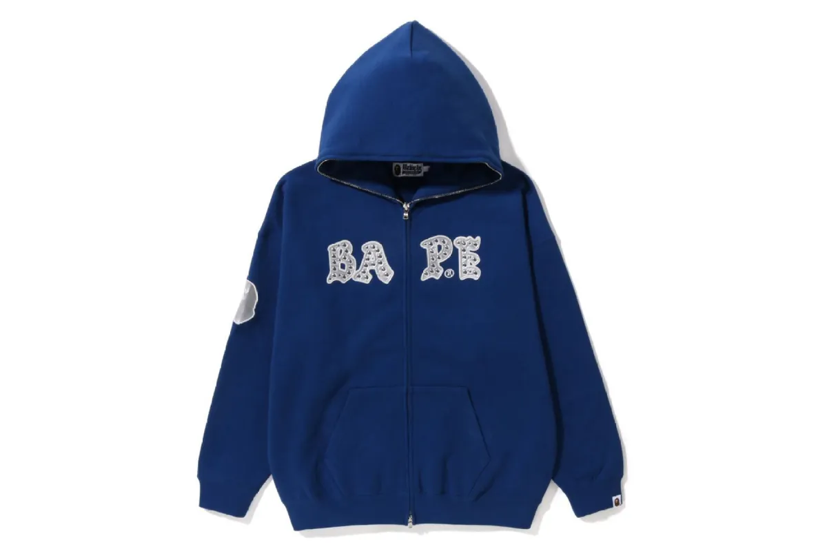 BAPE STUDDED OVERSIZED FULL ZIP HOODIE sold by Bape