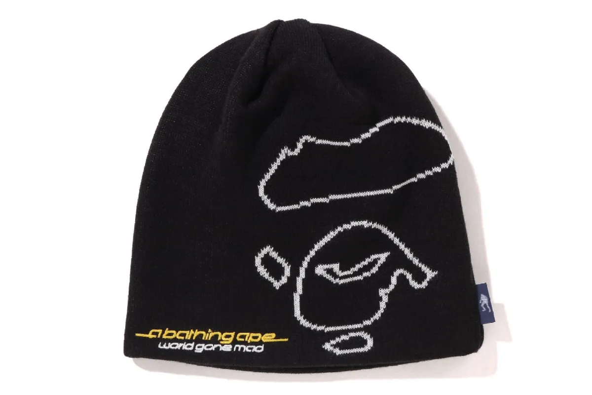 APE FACE KNIT CAP sold by Bape