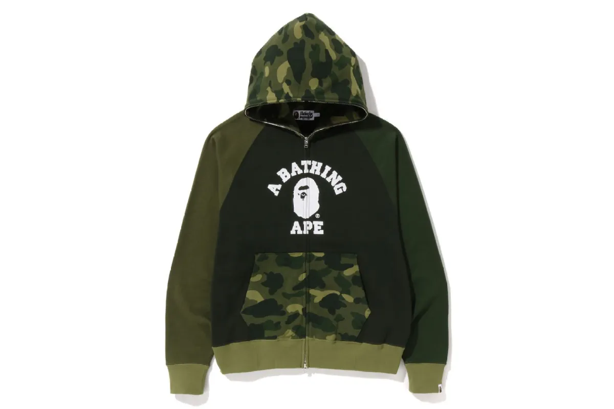 COLOR CAMO RELAXED FIT FULL ZIP HOODIE sold by Bape