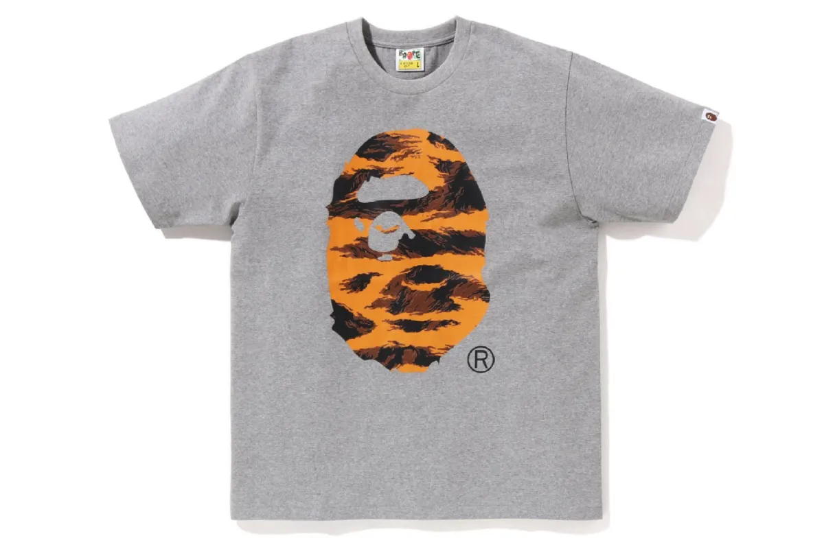 TIGER CAMO APE HEAD TEE sold by Bape