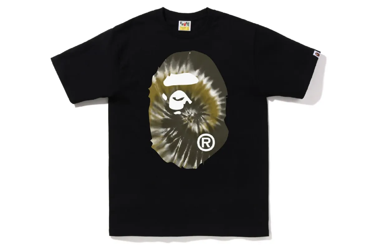 TIE DYE BIG APE HEAD TEE sold by Bape