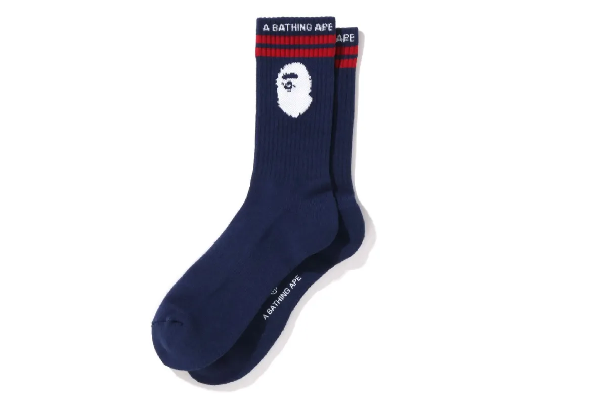 APE HEAD LINE SOCKS sold by Bape
