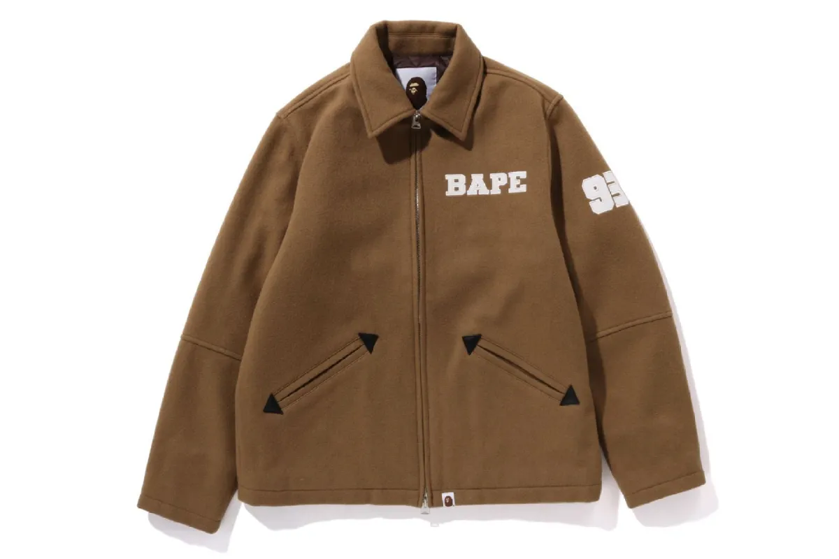 BAPE MELTON ZIP JACKET sold by Bape