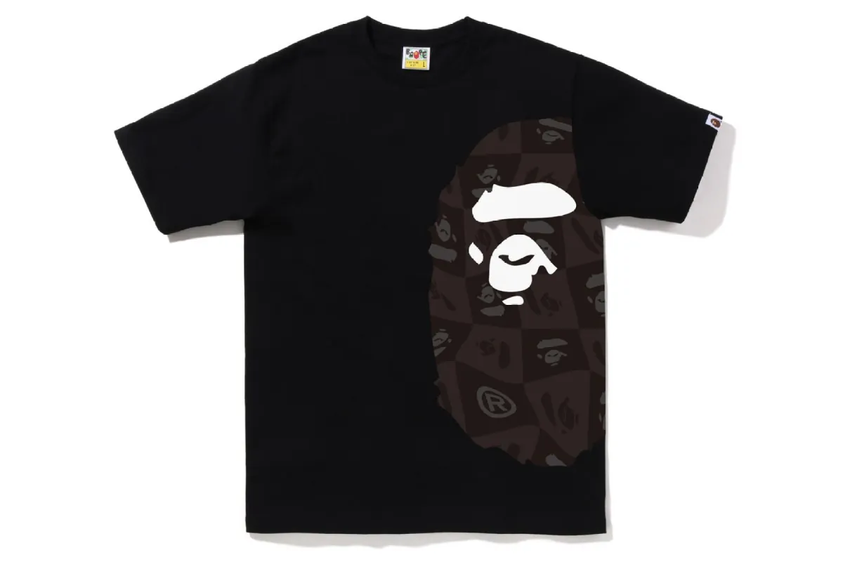 BAPE DISTORTION SIDE BIG APE HEAD TEE sold by Bape