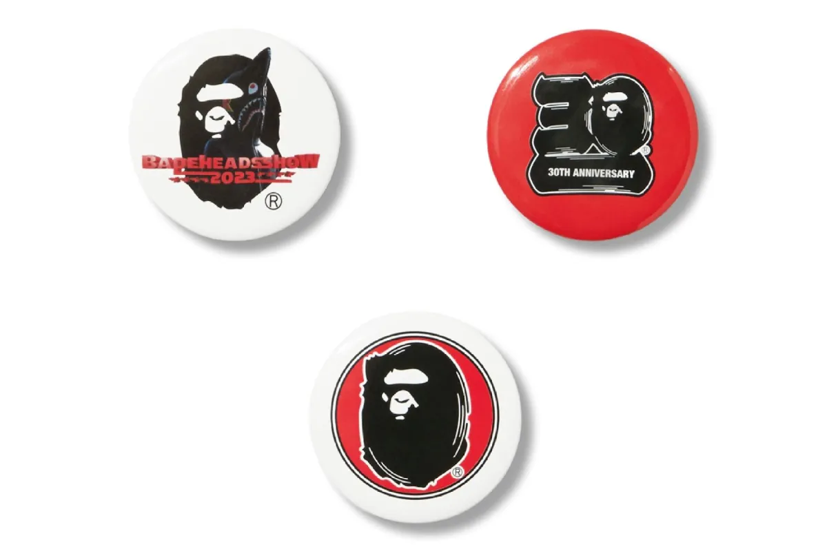 BAPE HEADS SHOW BAPE PINS SET sold by Bape