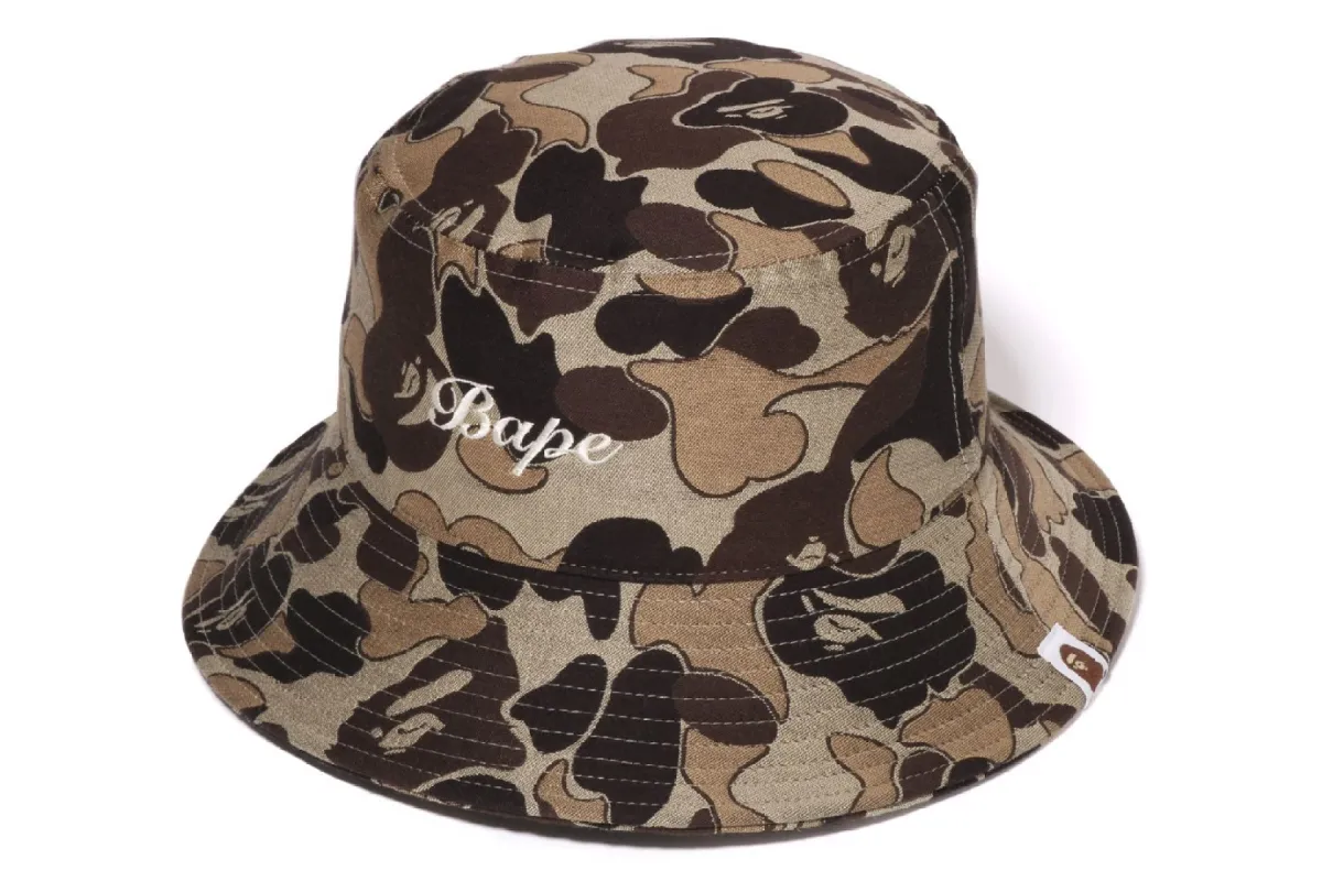 COOKIE CAMO 2 BUCKET HAT sold by Bape