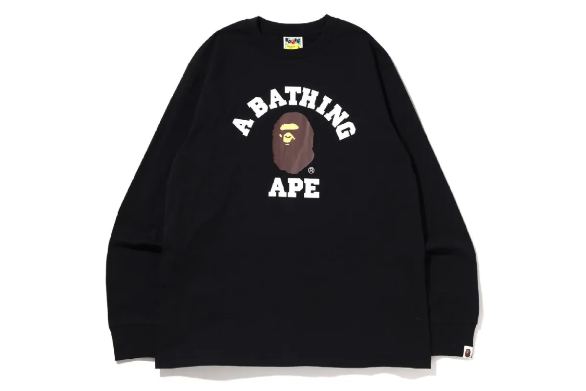 COLLEGE L/S TEE sold by Bape