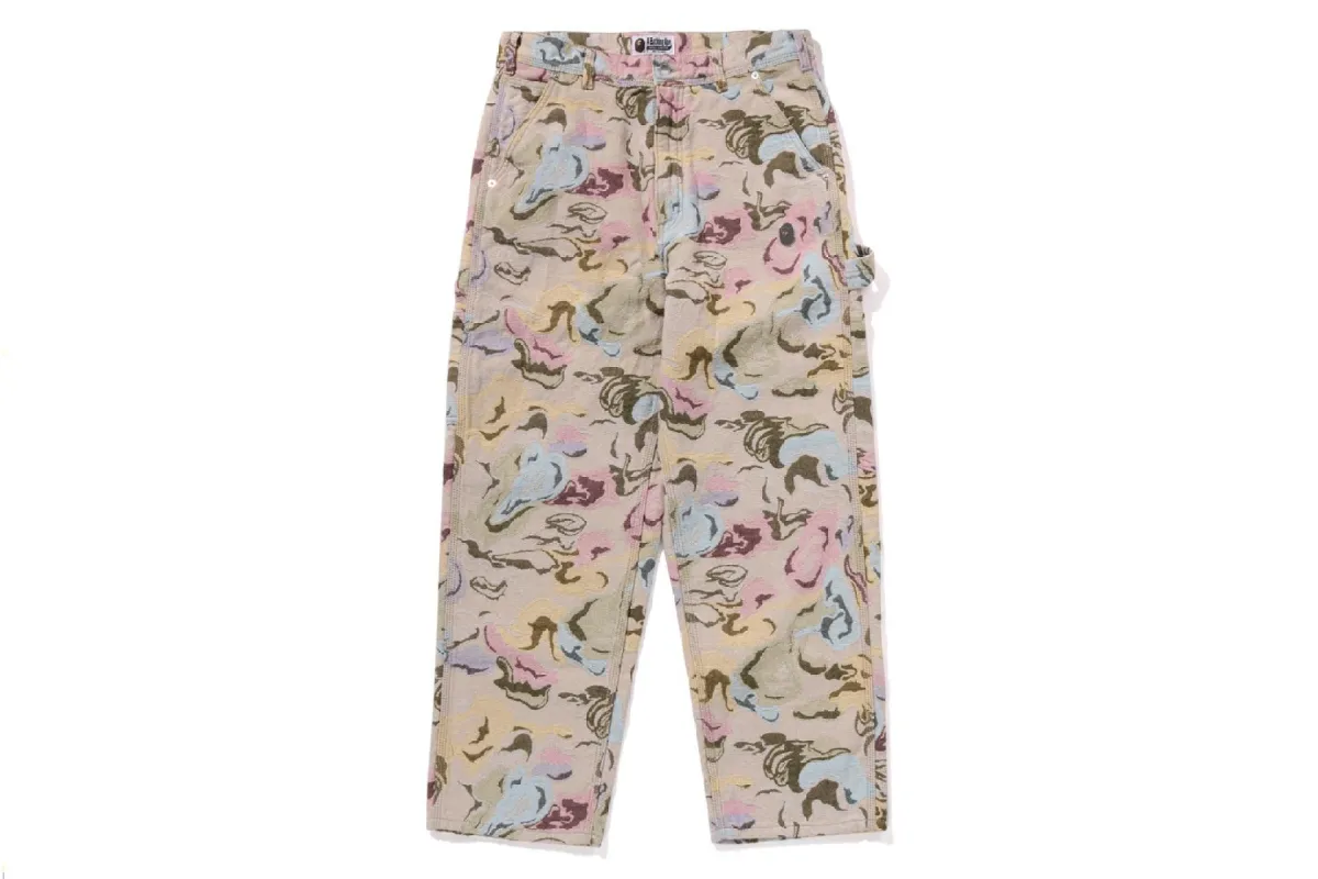 BAPE ART CAMO GOBELIN WORK PANTS sold by Bape