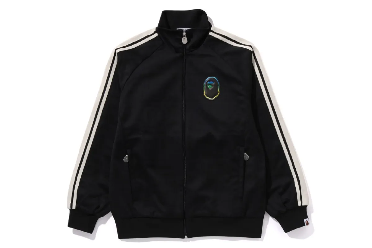 LUX SPORT PATTERN JACQUARD TRACK JERSEY sold by Bape