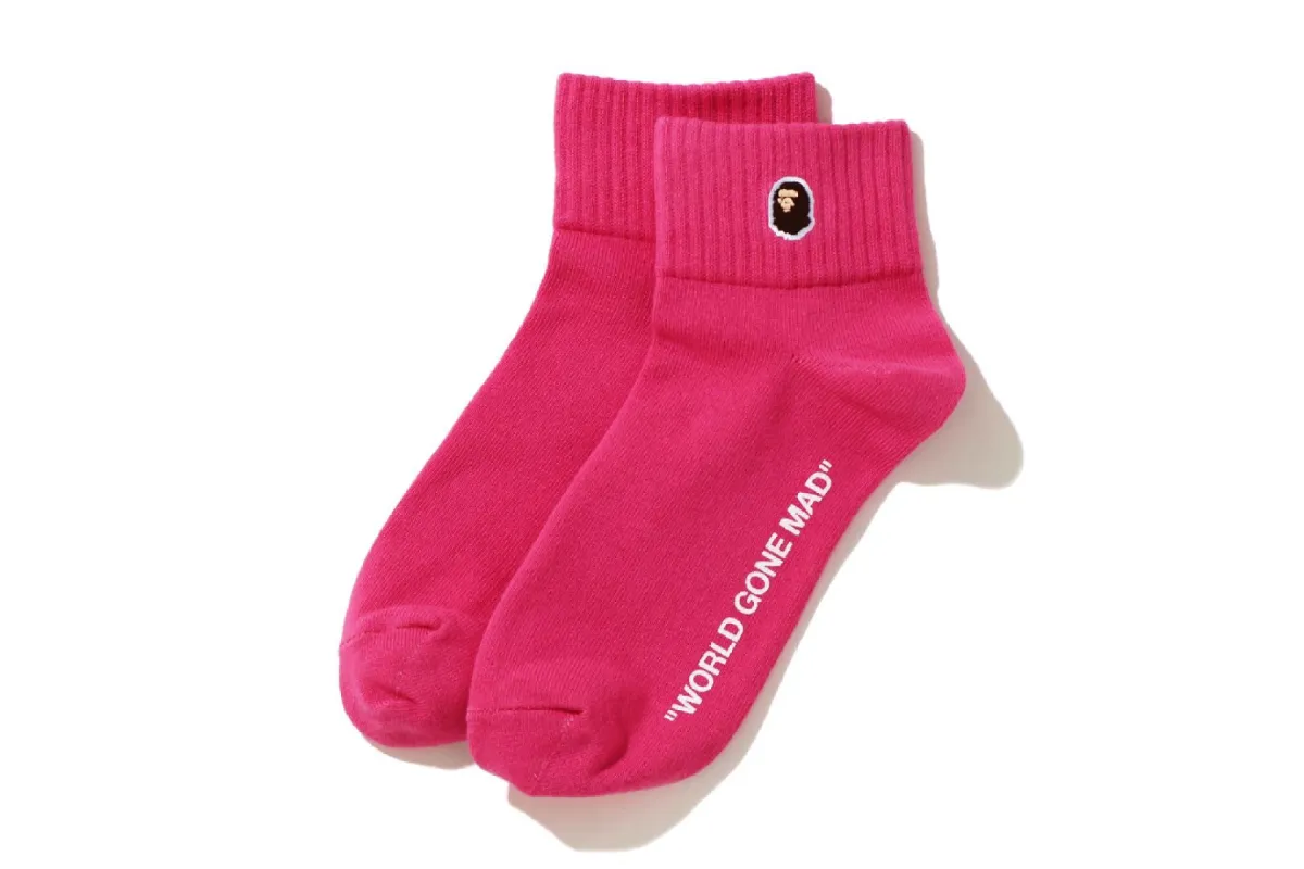 APE HEAD ONE POINT ANKLE SOCKS sold by Bape