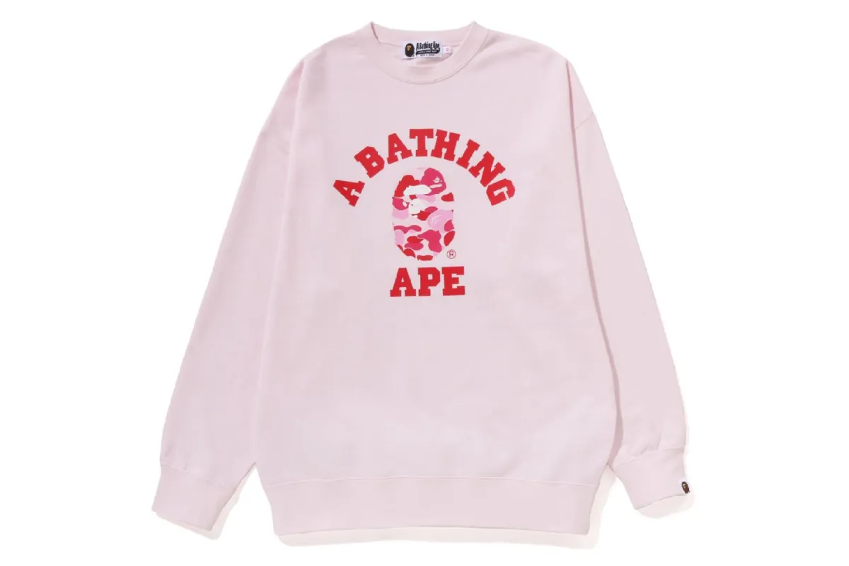 ABC CAMO COLLEGE CREWNECK sold by Bape