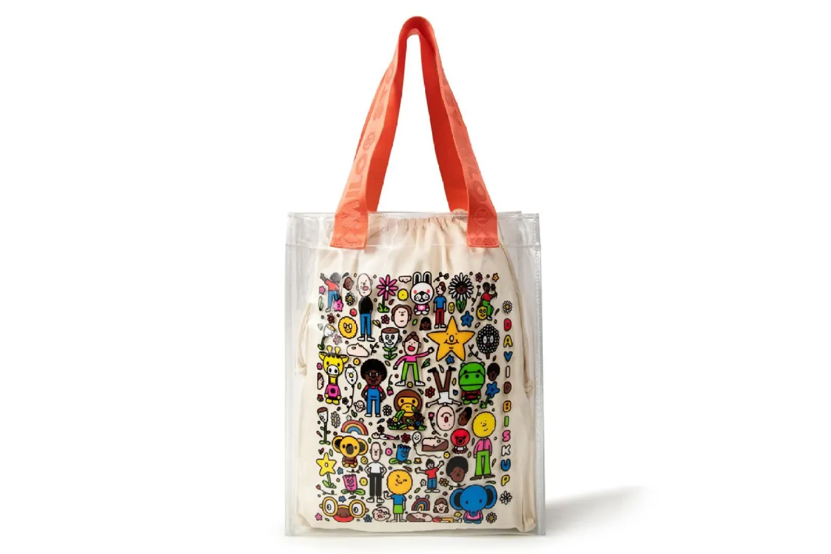 【 BABY MILO X BISKUP 】PVC TOTE sold by Bape