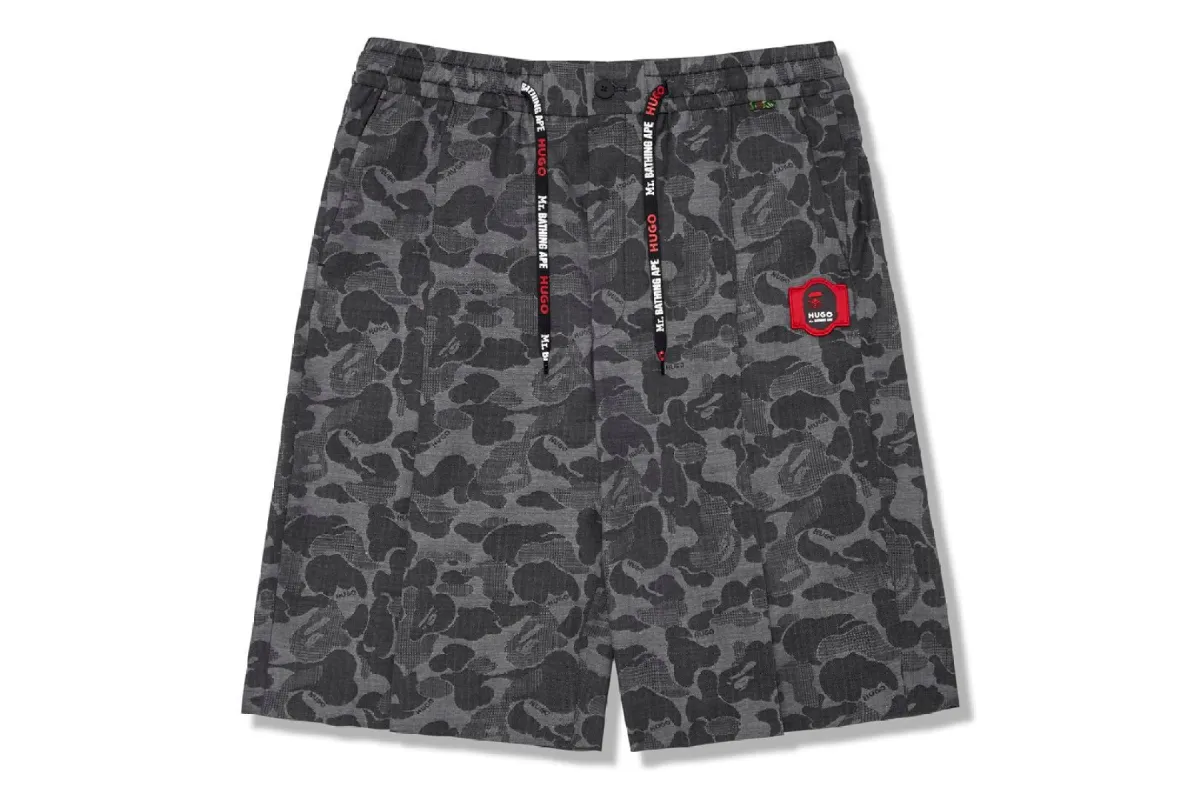 【 Mr. BATHING APE X HUGO 】CAMO SHORTS made by Bape