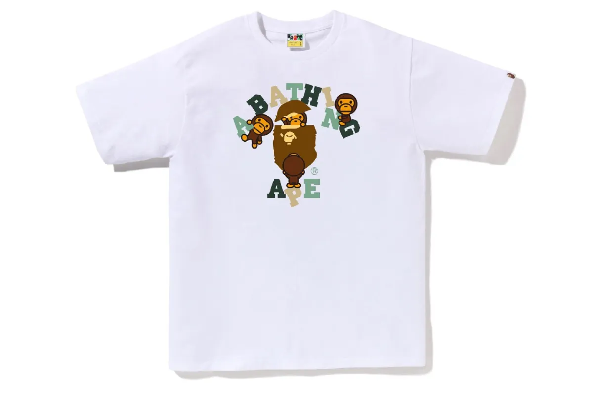 COLORS COLLEGE MILO TEE sold by Bape