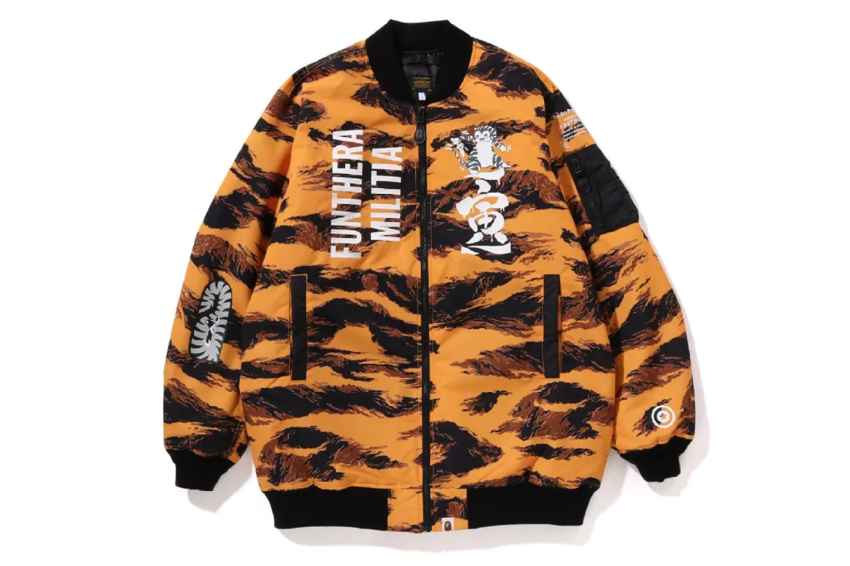 TIGER CAMO LONG MA-1 sold by Bape