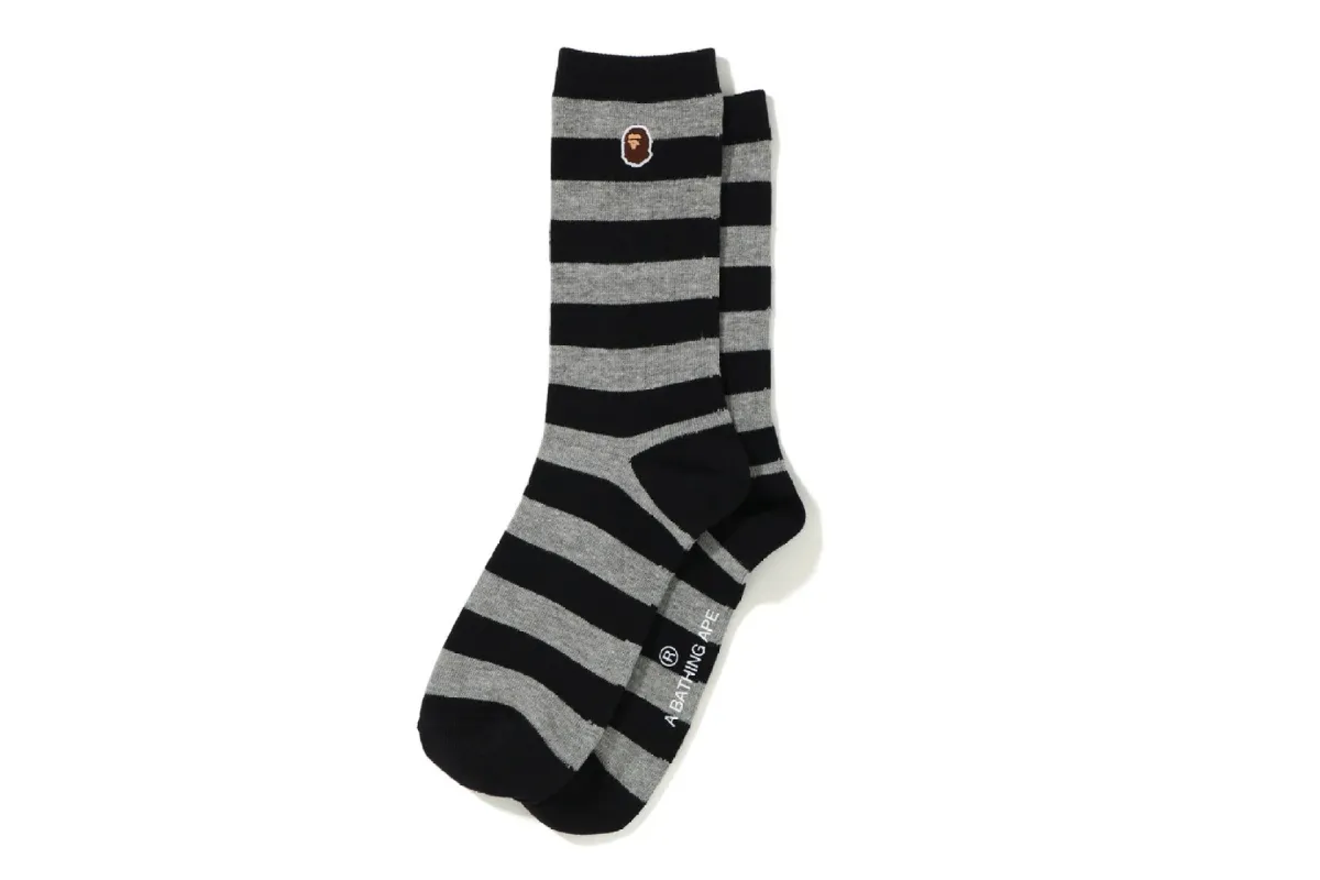 APE HEAD ONE POINT HOOP SOCKS sold by Bape