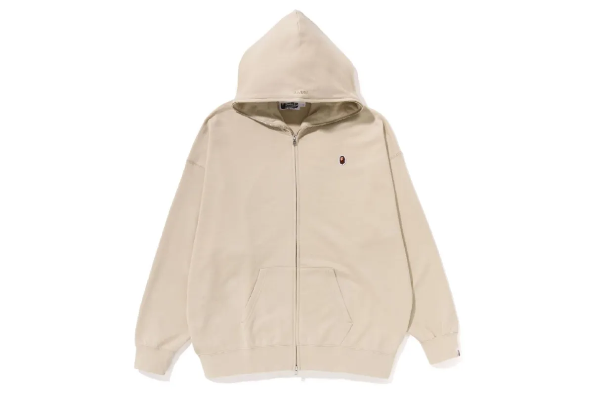 APE HEAD ONE POINT OVERSIZED FULL ZIP HOODIE sold by Bape